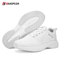 Baasploa Men Running Shoes 2024 New Fashion Lightweight Breathable Sports Shoes Male Outdoor Casual Lace Up Walking Shoes