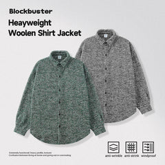 INFLATION Korean Style Heavyweight Oversized Shirt Jackets Unisex 2023 Autumn Thick Buttons Up Jacket Mens Outerweat